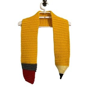Homemade Crochet Pencil Scarf